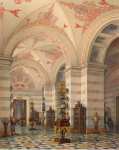 Ukhtomsky Konstantin Andreyevich Interiors of the New Hermitage. The Room of Antiquities from the Kimmeric Bosphorus - Hermitage